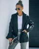 Women's Casual Long Sleeve Lapel Button Slim Work Office Blazer Jacket